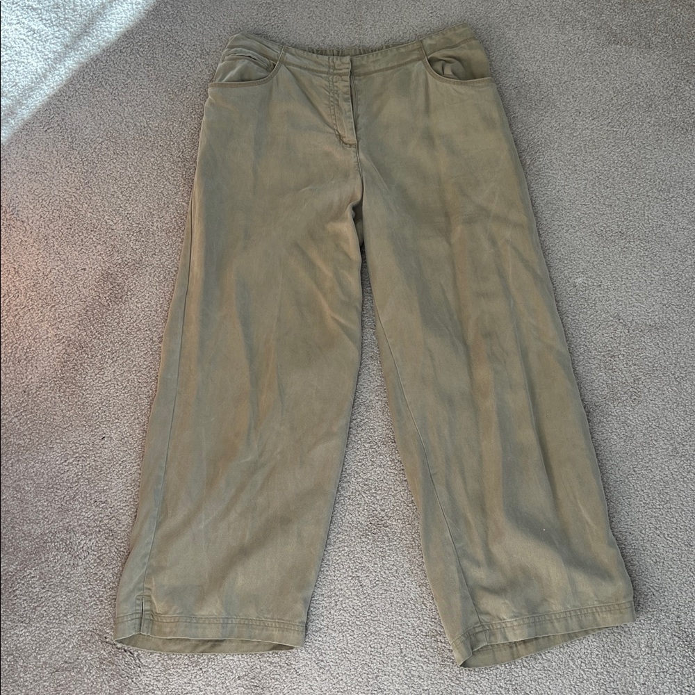 JJill Casual Tan Cropped Pants